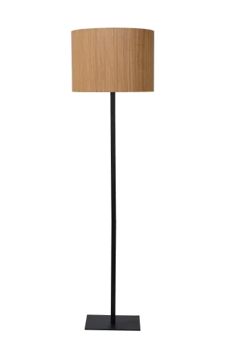 Торшер Magius 03729/81/30 Lucide  коричневый бежевый 1 лампа, основание чёрное в стиле скандинавский
 фото 2